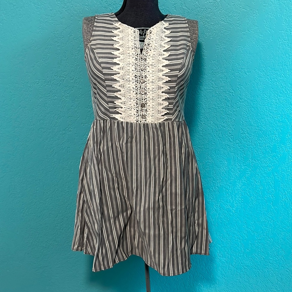 {Xhilaration} ⭐️ Pinstripe Dress